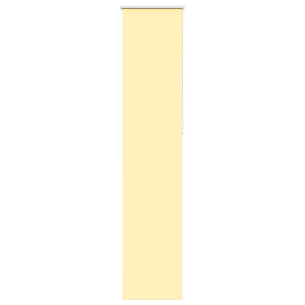 Store enrouleur occultant jaune largeur du tissu 45,7 cm