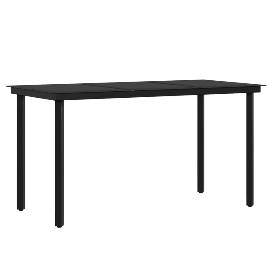 Ensemble à manger de jardin coussins 5 pcs Marron/noir - 5
