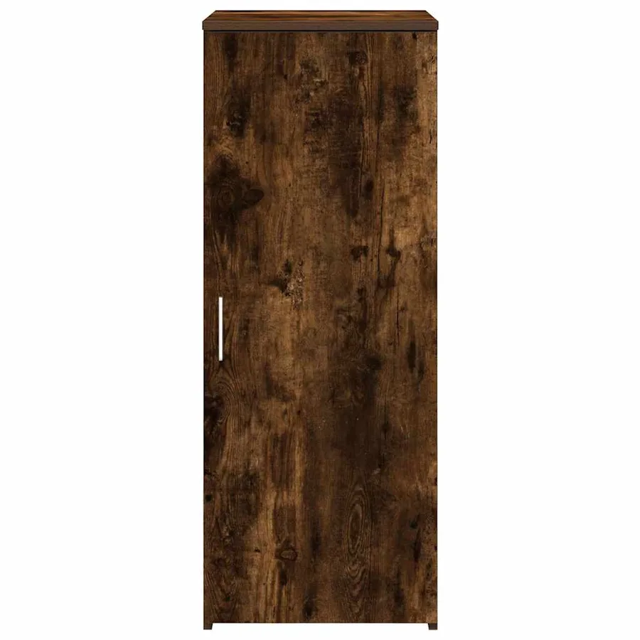 Armoire de rangement chêne fumé 40x45x103,5cm bois d'ingénierie - 5