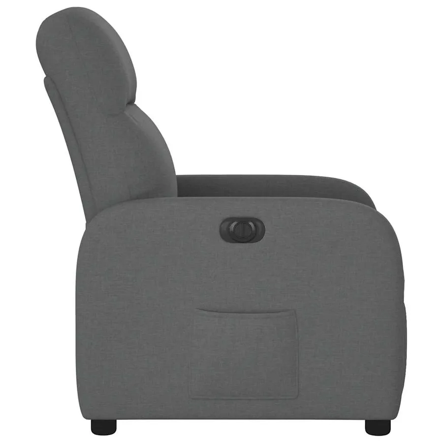 Fauteuil inclinable électrique Gris foncé Tissu - 6