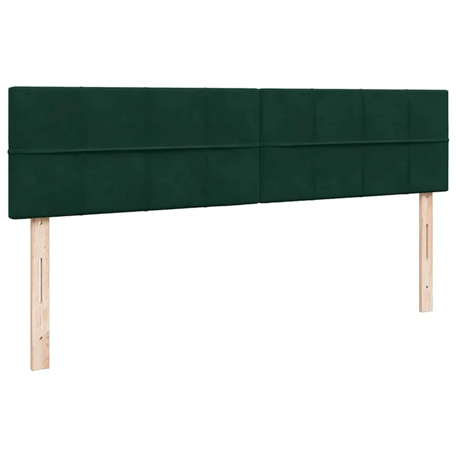 Cadre de lit ottoman avec matelas vert foncé 180x200cm velours - 10
