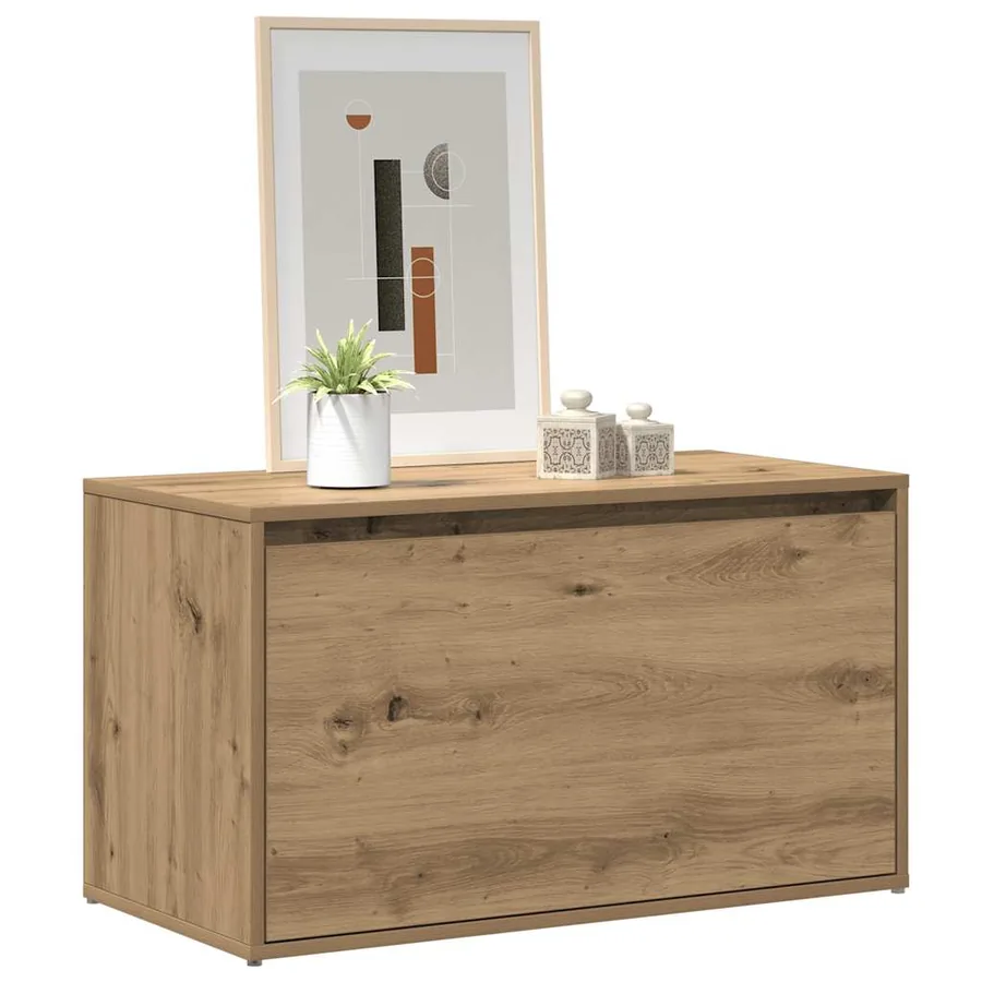 Banc d'entrée 80x40x45 cm chêne artisanal bois d'ingénierie