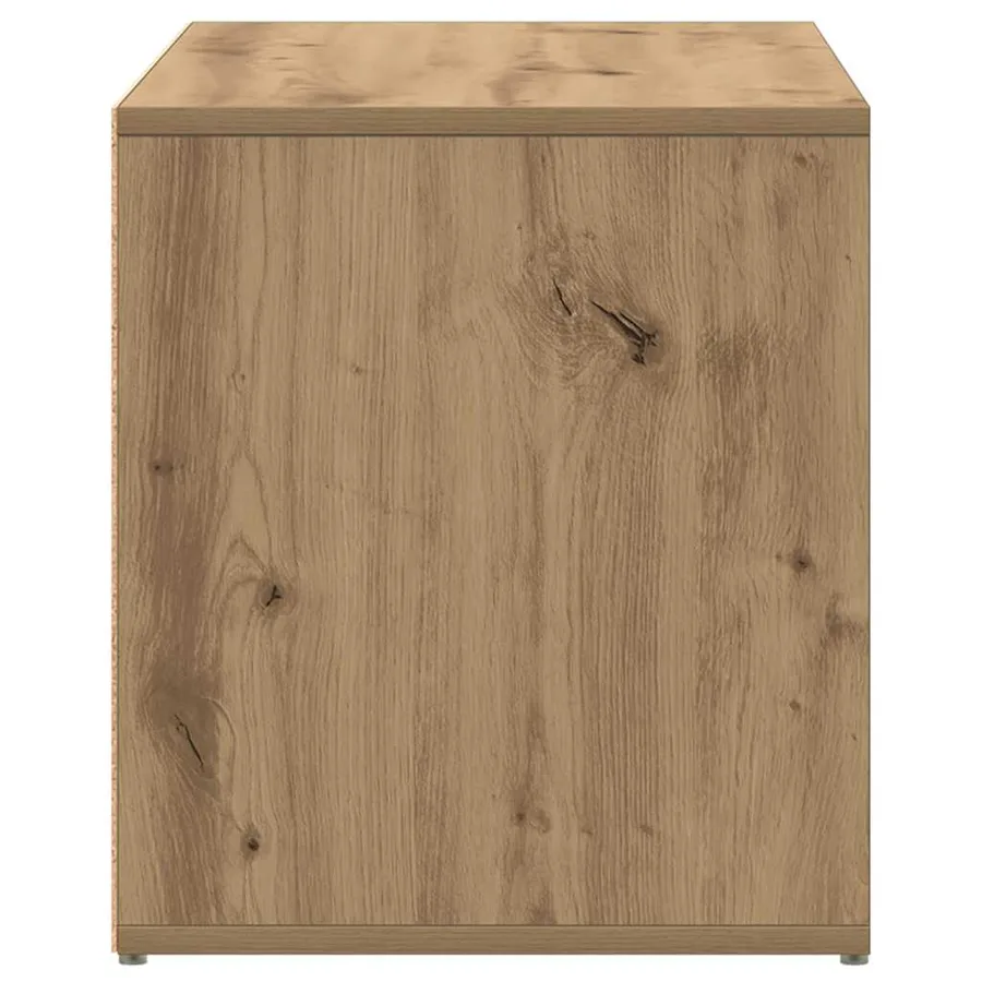 Banc d'entrée 80x40x45 cm chêne artisanal bois d'ingénierie - 5