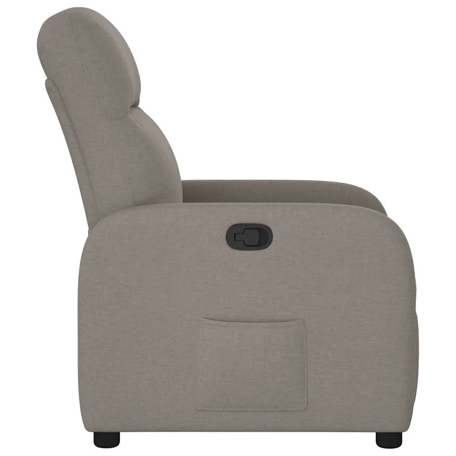 Fauteuil inclinable Taupe Tissu - 4