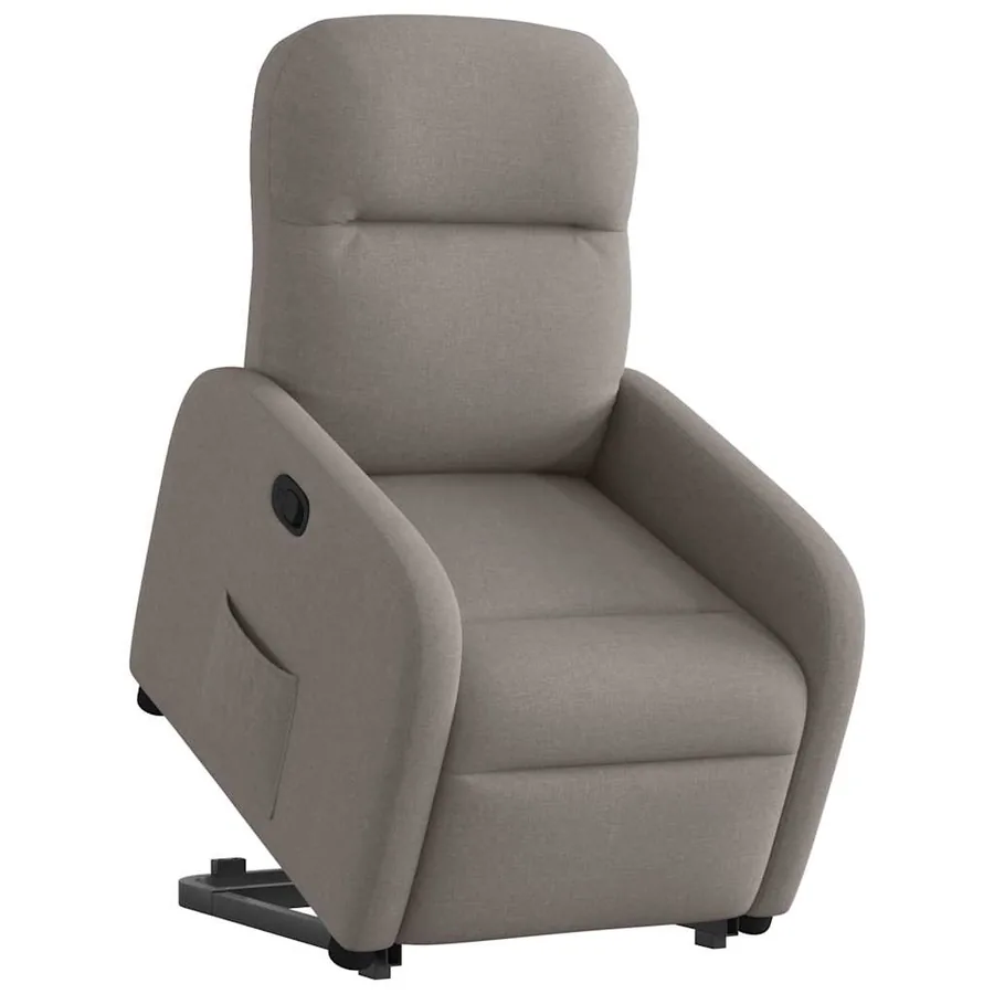 Fauteuil inclinable taupe tissu - 3