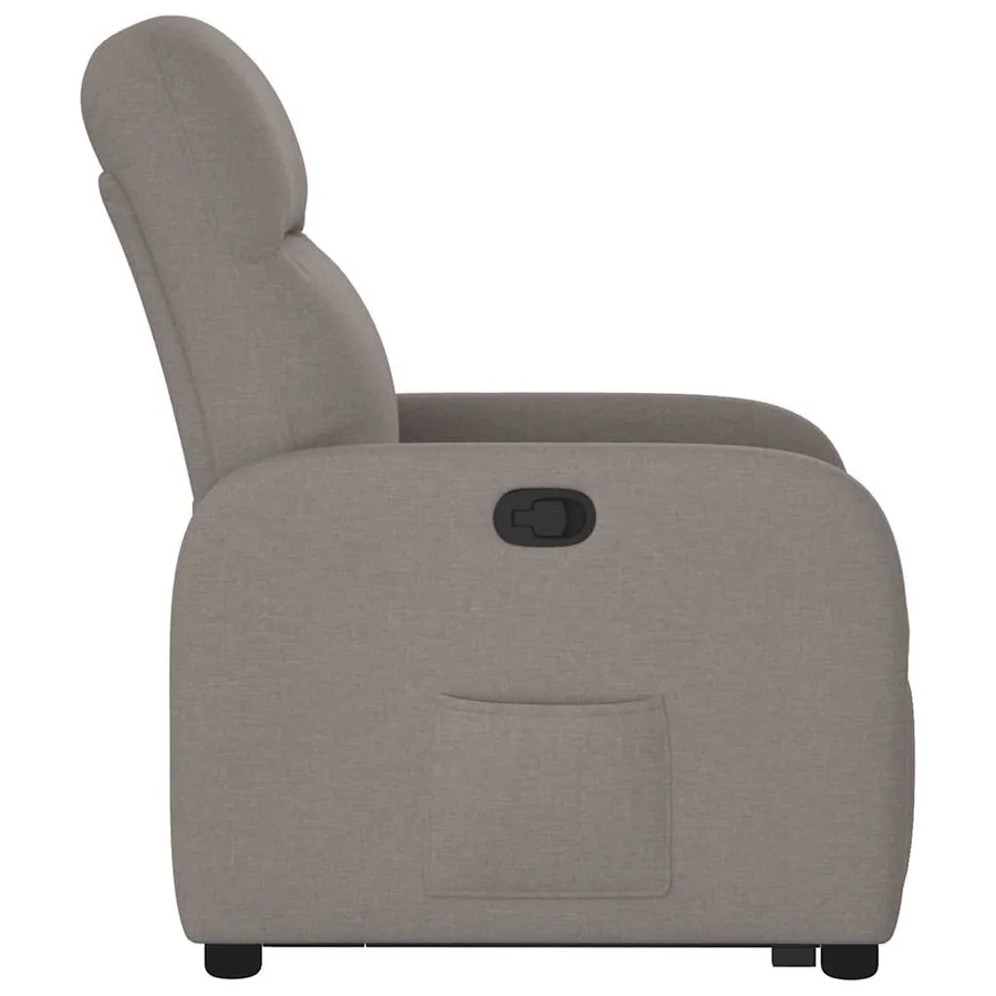 Fauteuil inclinable taupe tissu - 6