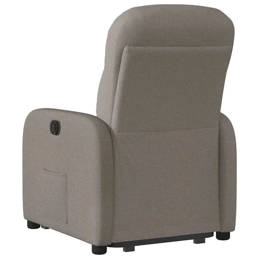 Fauteuil inclinable taupe tissu - 7
