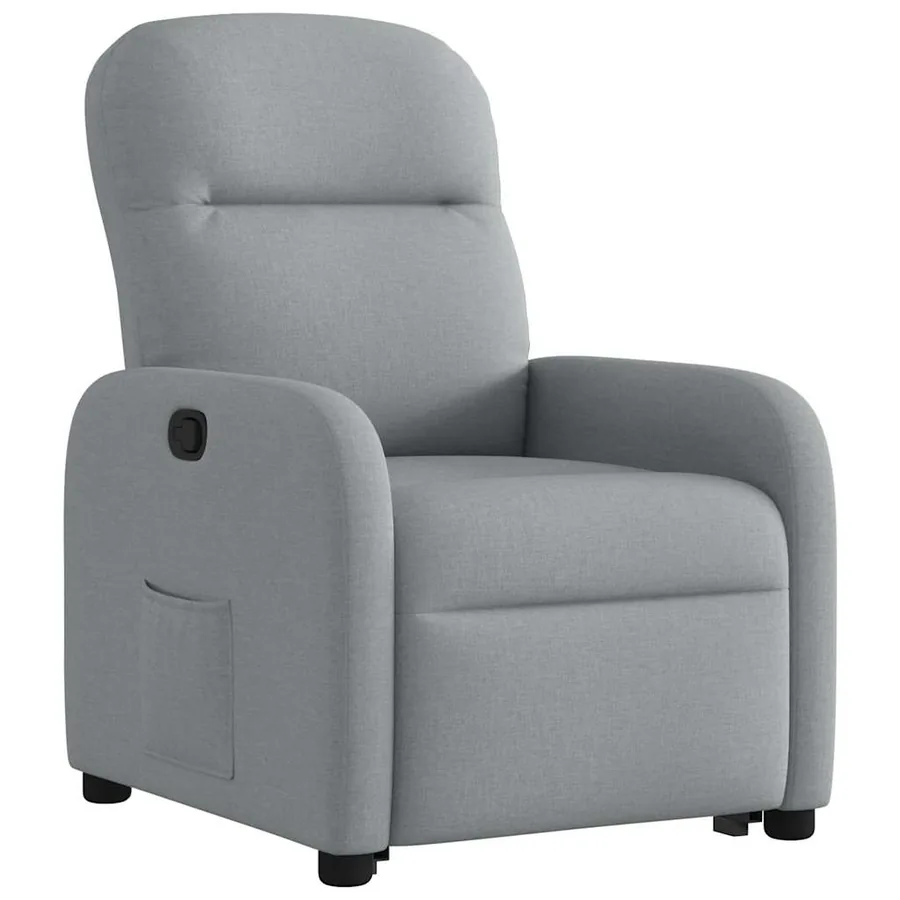 Fauteuil inclinable Gris clair Tissu - 4