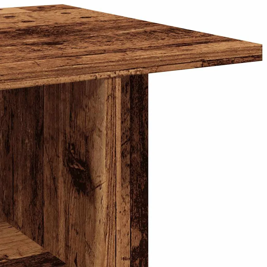 Meuble TV avec roulettes vieux bois 80x40x45 cm bois ingénierie - 7