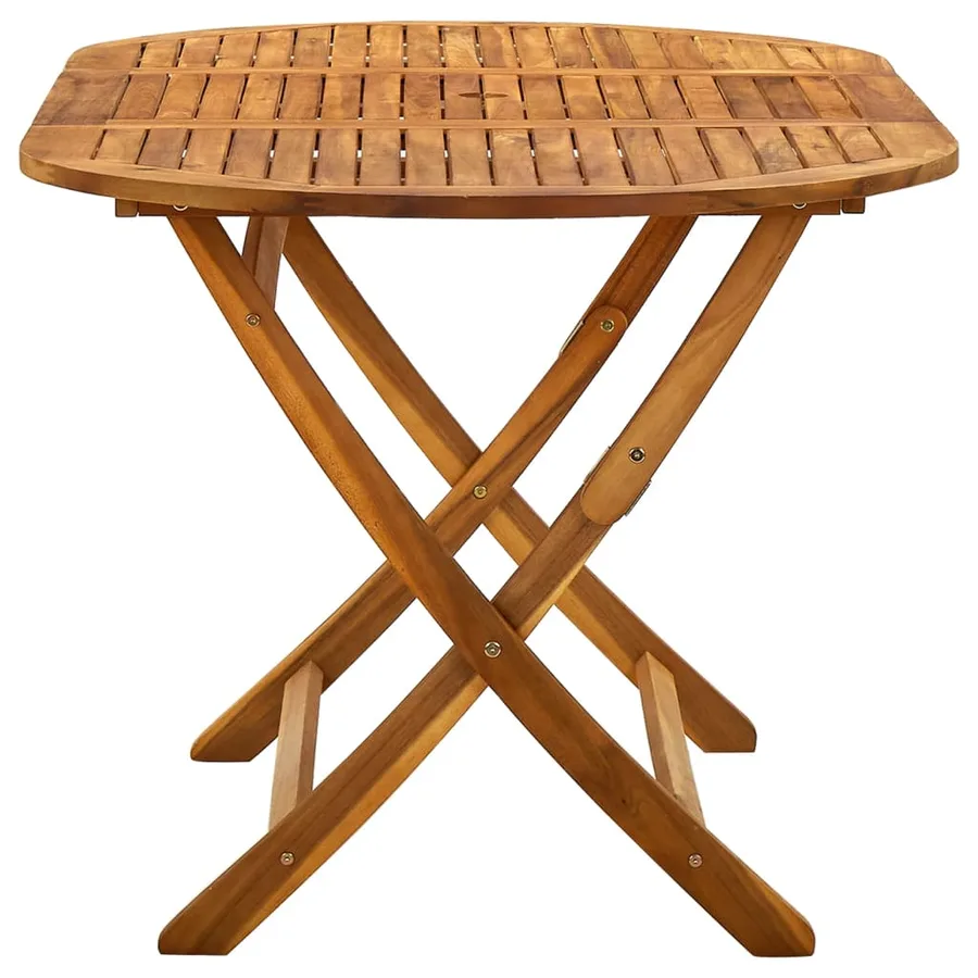 Table de jardin pliable 160x85x75 cm Bois d'acacia massif - 3