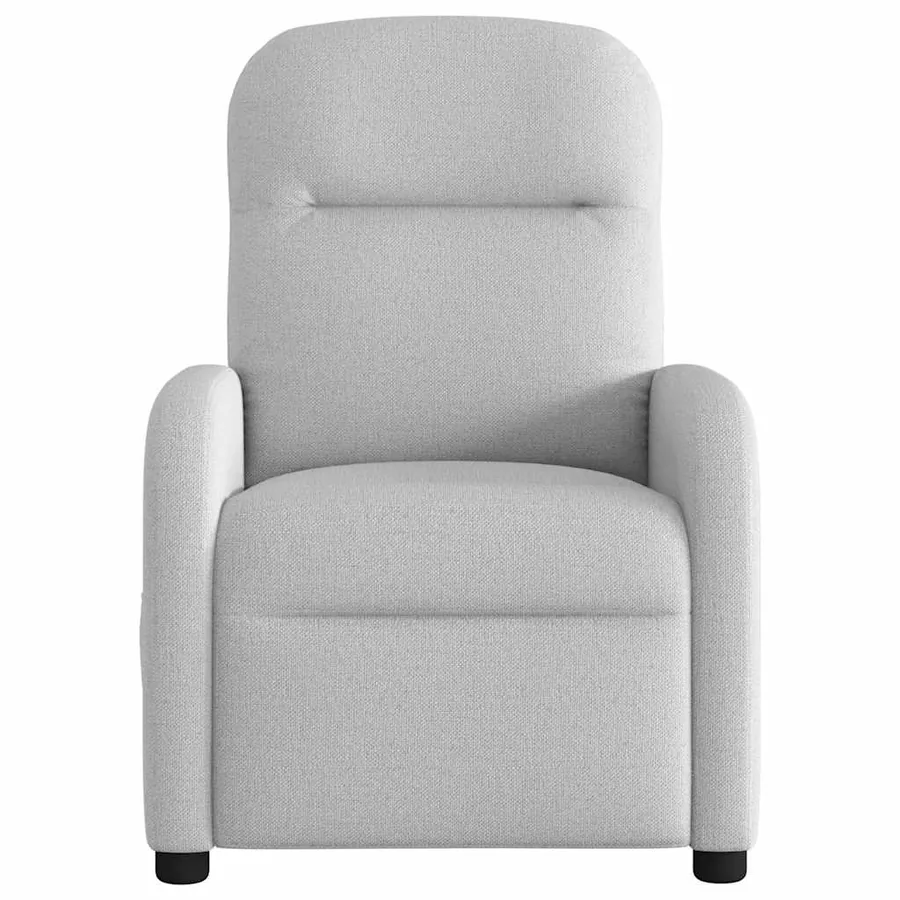 Fauteuil de massage inclinable gris nuage tissu - 3