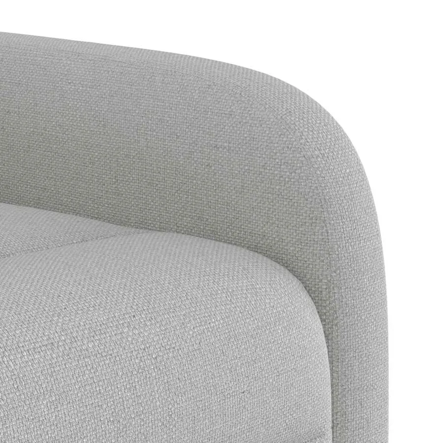 Fauteuil de massage inclinable gris nuage tissu - 9