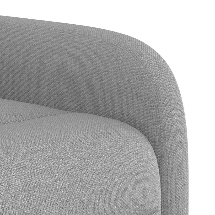 Fauteuil de massage inclinable gris nuage tissu - 11