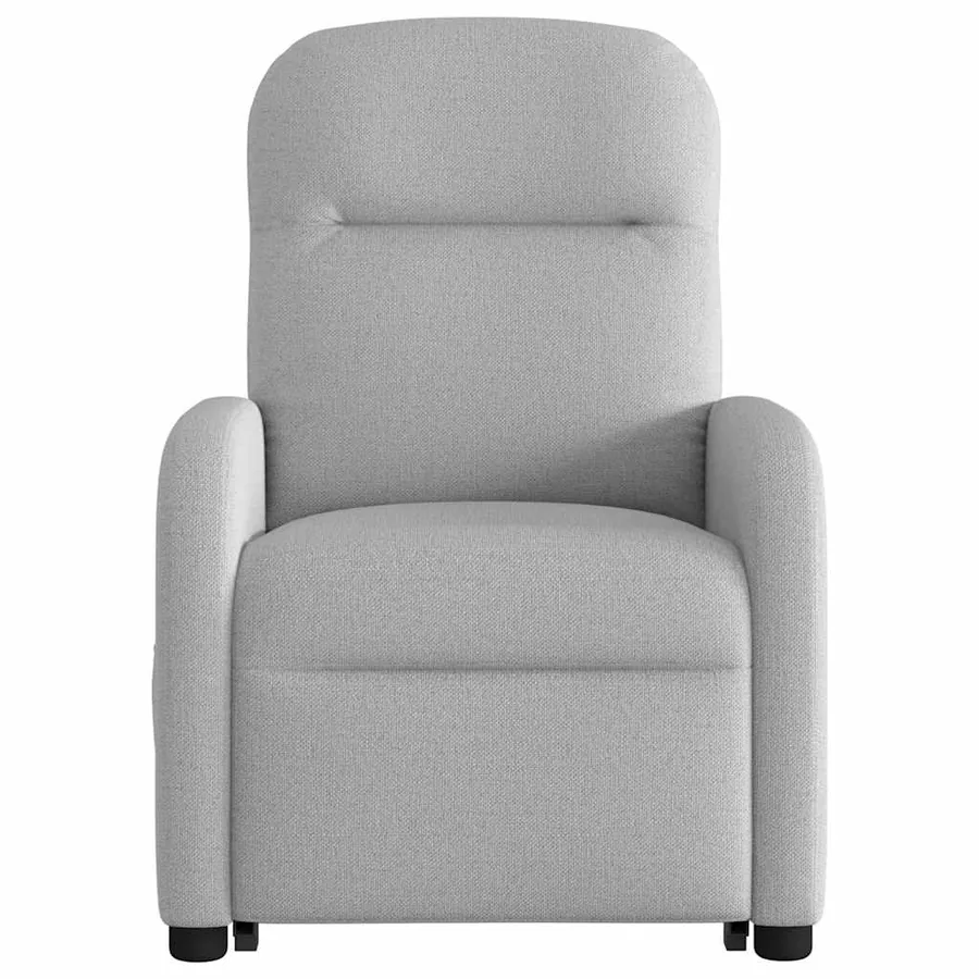 Fauteuil de massage inclinable gris nuage tissu - 5