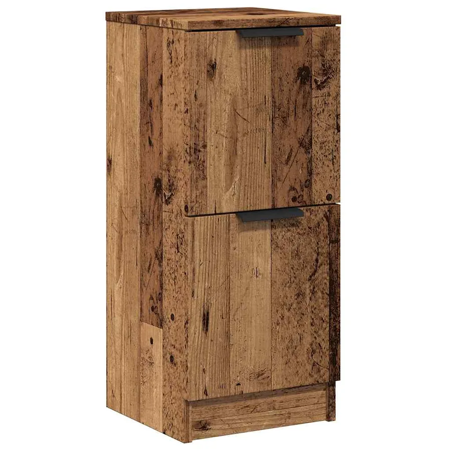Buffet vieux bois 30x30x70 cm bois d'ingénierie - 2
