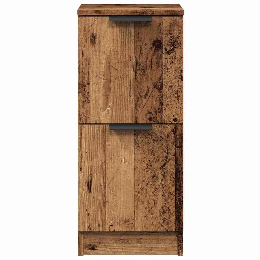 Buffet vieux bois 30x30x70 cm bois d'ingénierie - 5