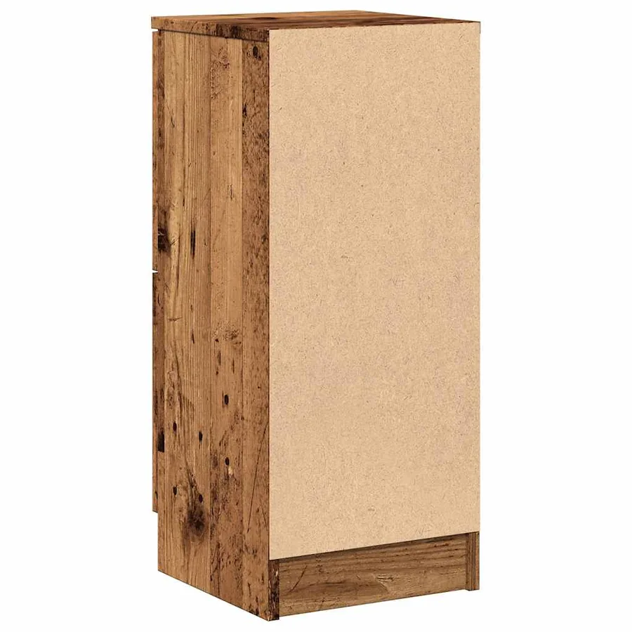 Buffet vieux bois 30x30x70 cm bois d'ingénierie - 6
