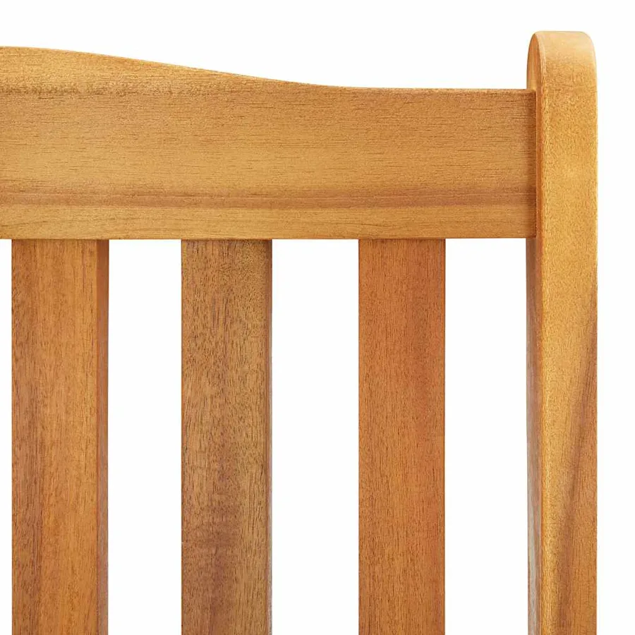 Chaise à bascule bois d'acacia massif - 5