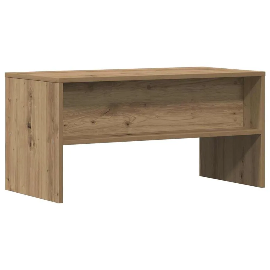 Meuble TV chêne artisanal 80x40x40 cm bois d'ingénierie - 6