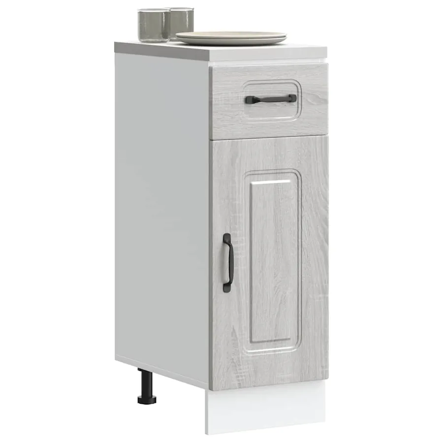 Armoire de cuisine Kalmar sonoma gris bois d'ingénierie