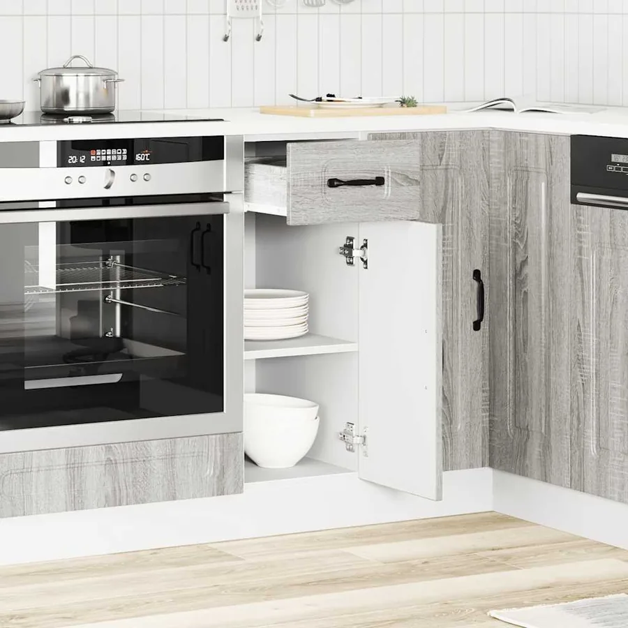 Armoire de cuisine Kalmar sonoma gris bois d'ingénierie - 3