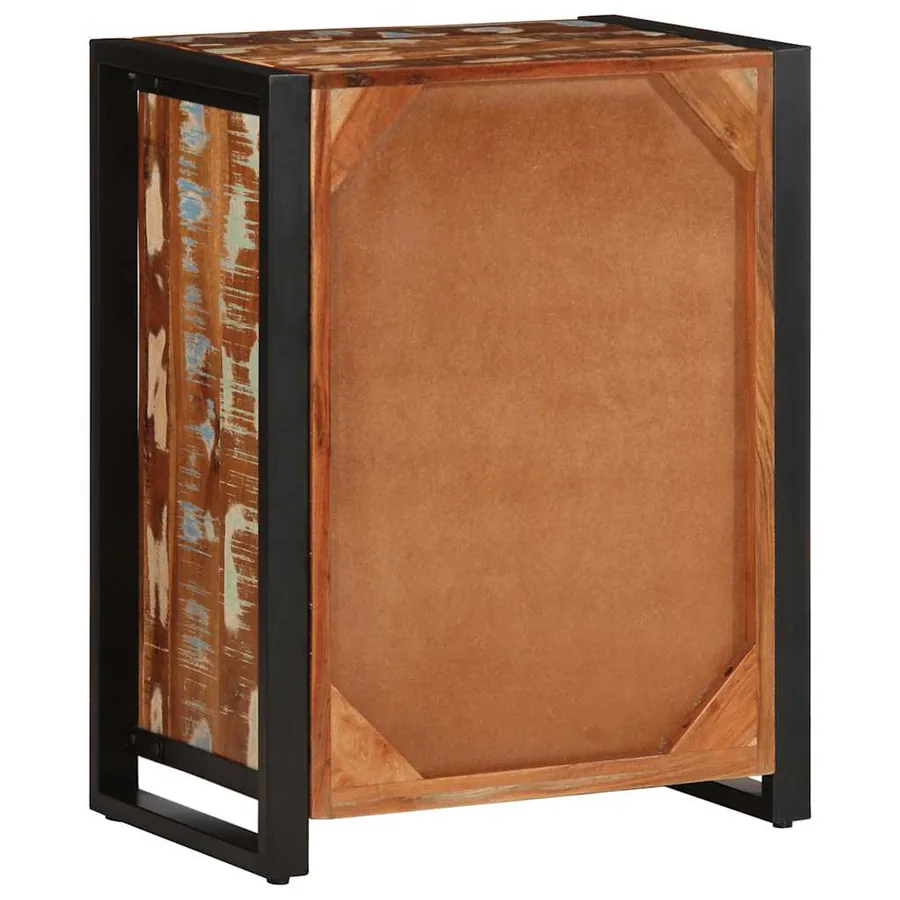 Buffet multicolore 55x35x70 cm bois massif récupération - 7
