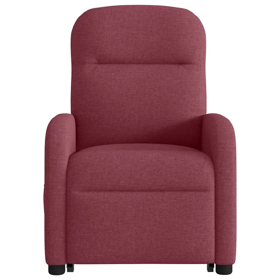 Fauteuil inclinable de massage Rouge bordeaux Tissu - 5