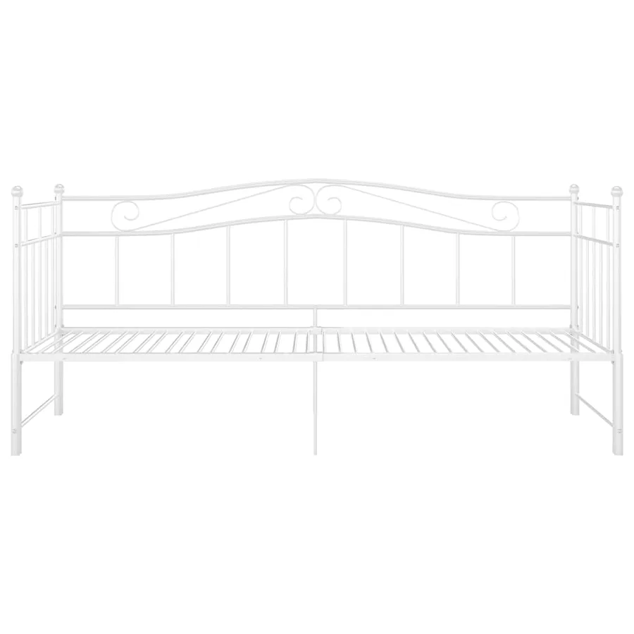 Cadre de canapé-lit extensible sans matelas blanc 90x200 cm - 7