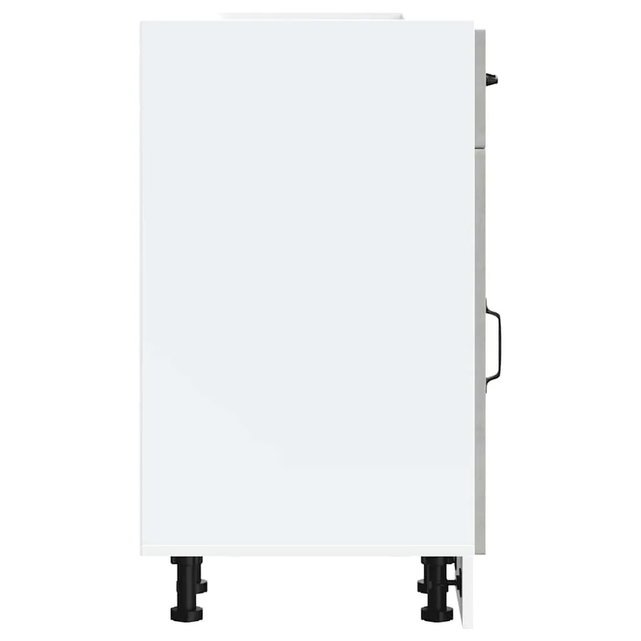 Armoire de cuisine Kalmar gris béton bois d'ingénierie - 6