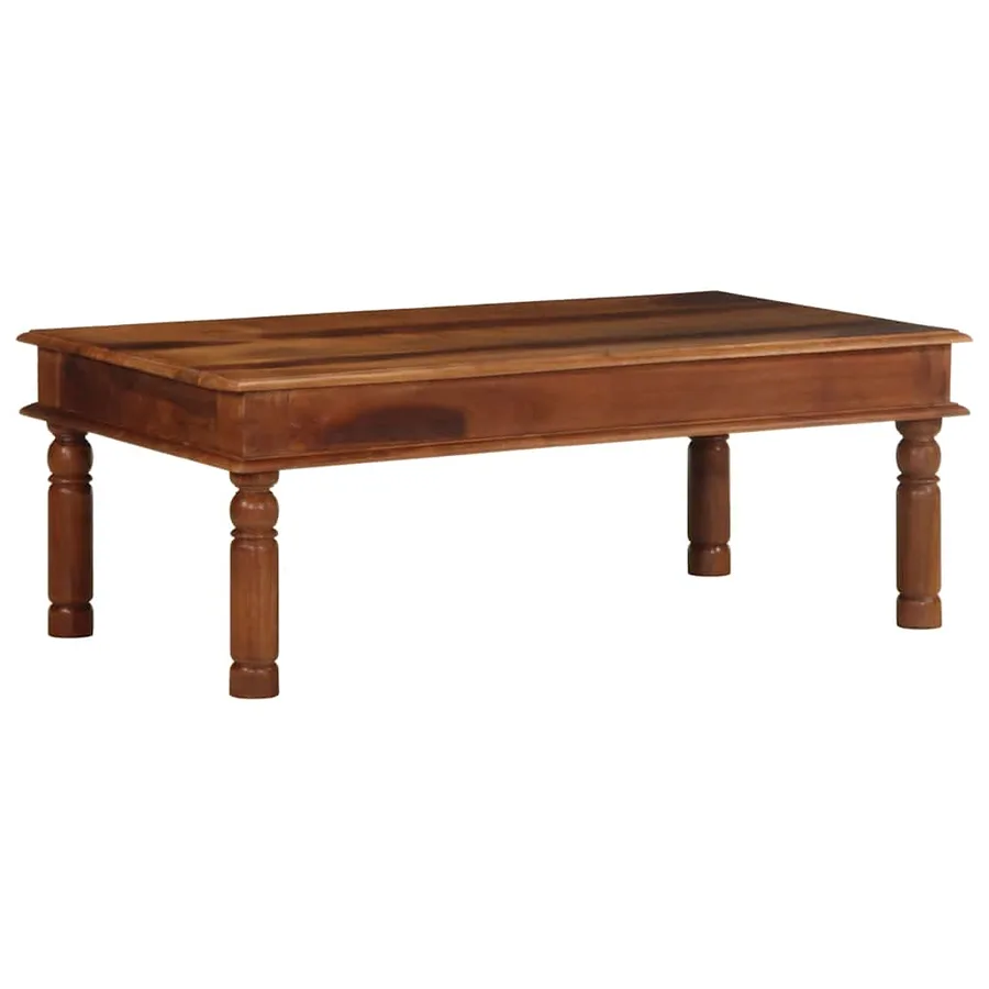 Table basse 110x60x40 cm bois massif d'acacia - 11