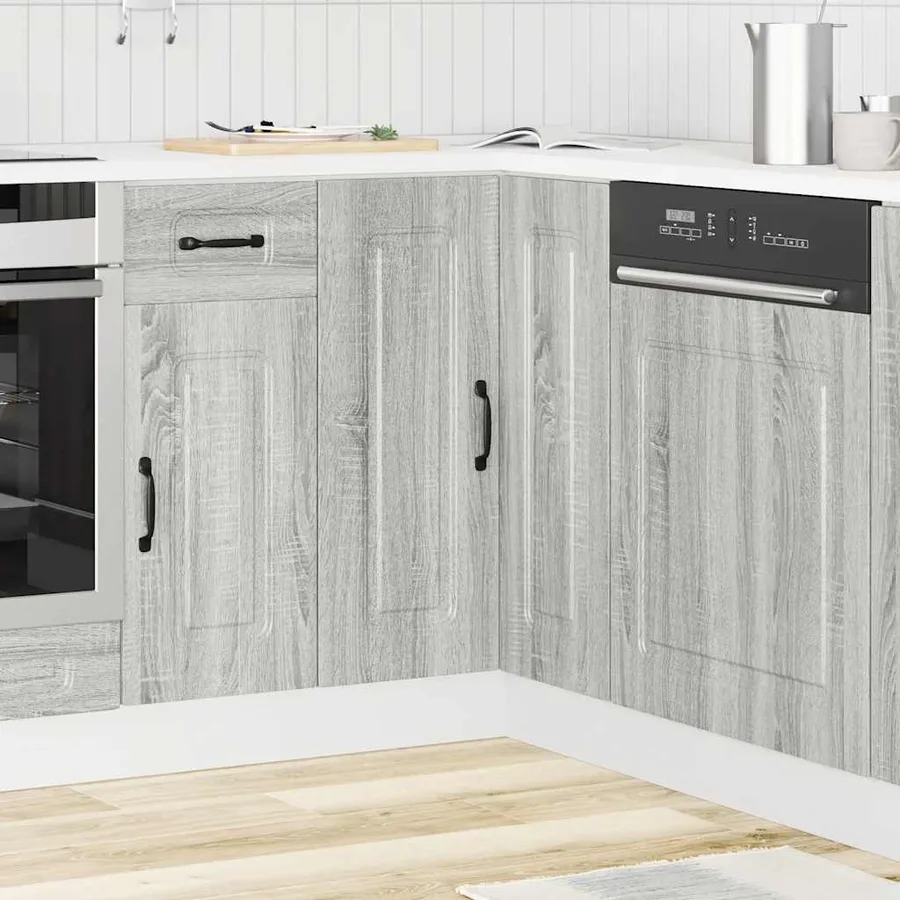 Armoire d'angle de cuisine Kalmar sonoma gris bois d'ingénierie - 3
