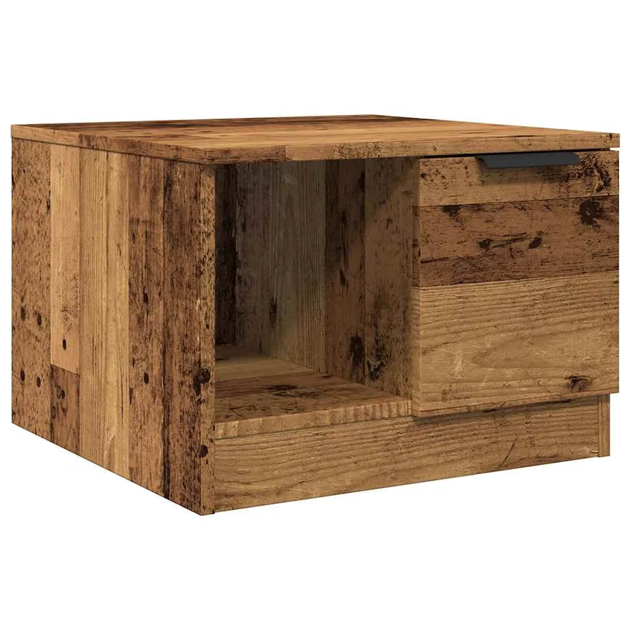 Table basse vieux bois 50x50x36 cm bois d'ingénierie - 2
