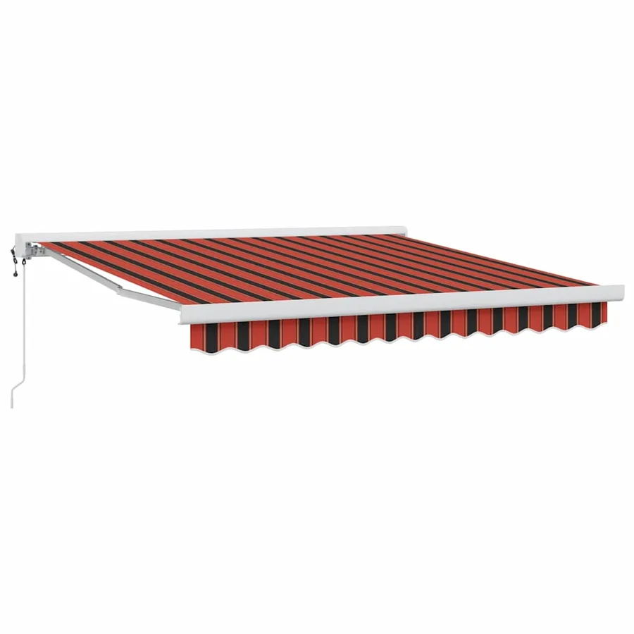 Auvent rétractable Rouge et Noir 350 x 250 x 165 cm - 2