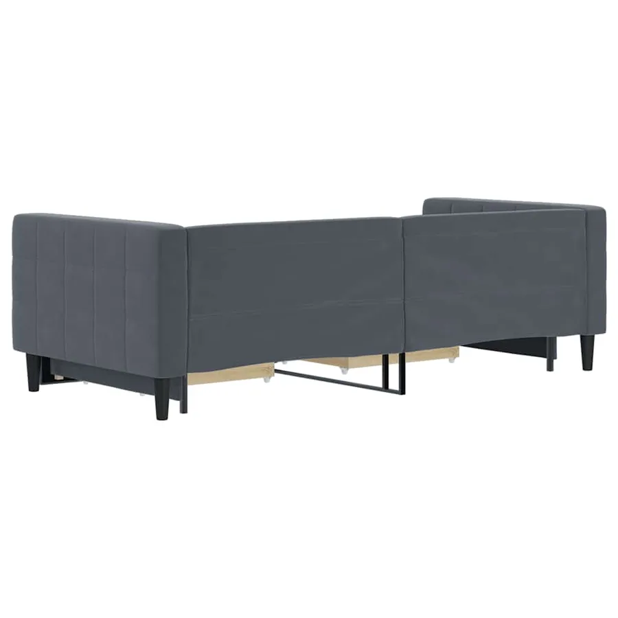 Lit de jour avec gigogne et tiroirs sans matelas 90x200 cm - 5