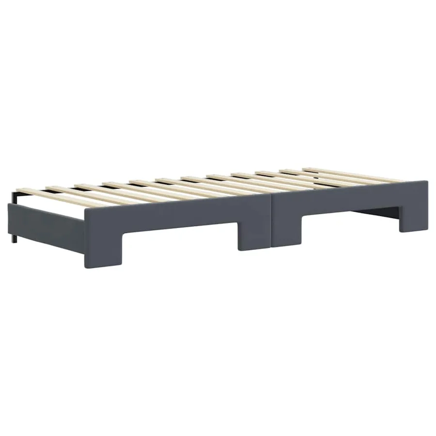 Lit de jour avec gigogne et tiroirs sans matelas 90x200 cm - 8
