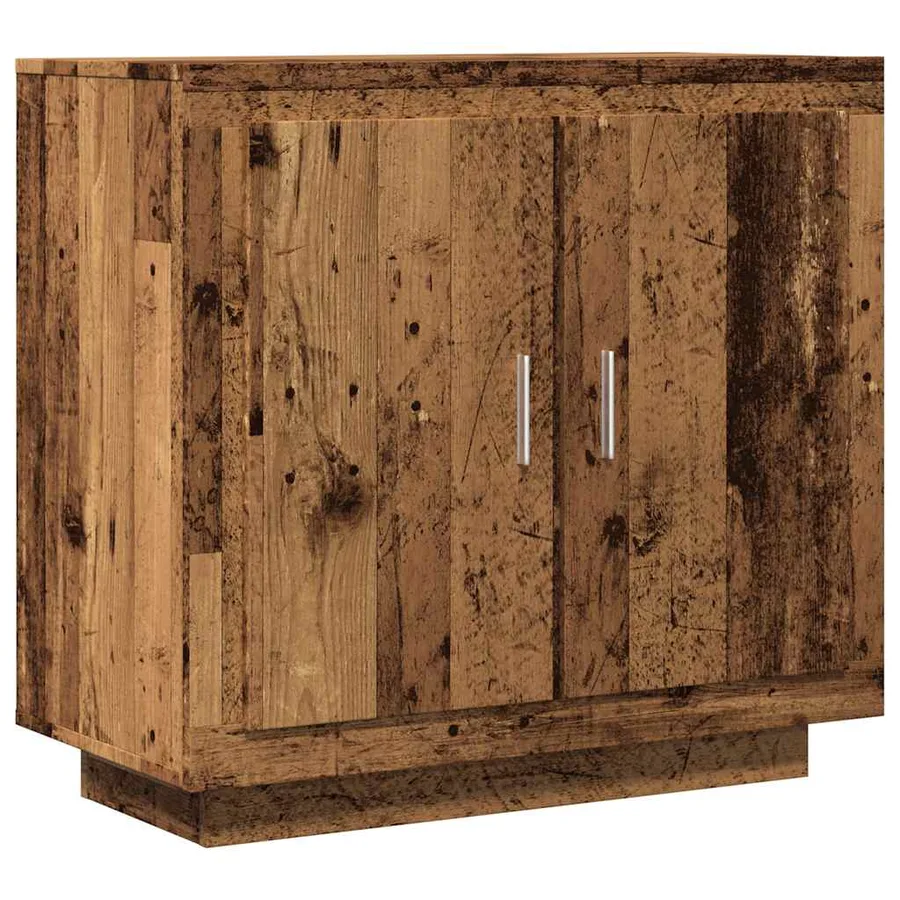Buffet vieux bois 80x40x75 cm bois d'ingénierie - 2