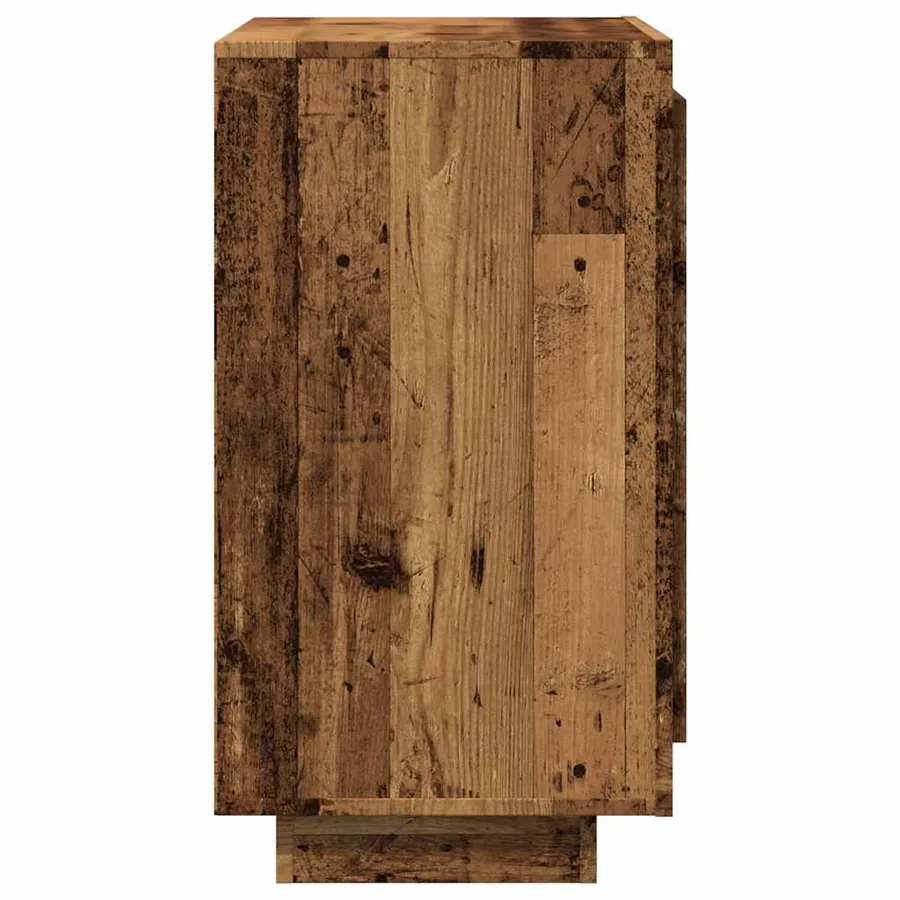 Buffet vieux bois 80x40x75 cm bois d'ingénierie - 5