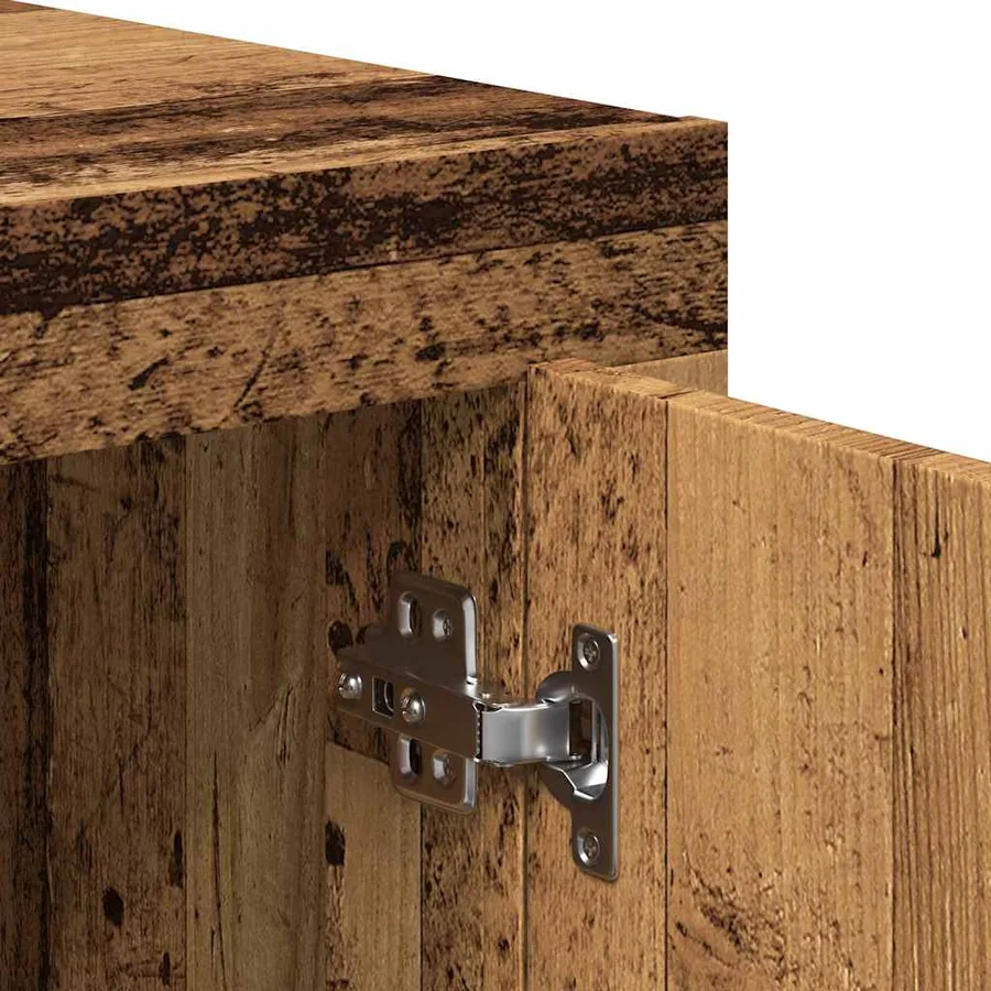 Buffet vieux bois 80x40x75 cm bois d'ingénierie - 8