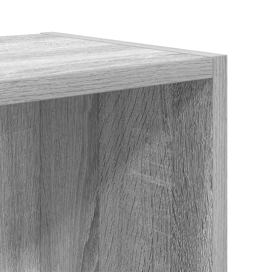 Bibliothèque sonoma gris 31x24x52 cm bois d'ingénierie - 9