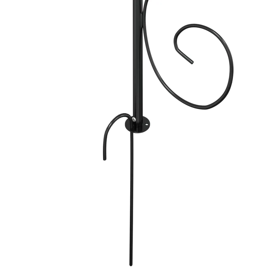 Arche de jardin Noir Ø180x255 cm Acier - 6