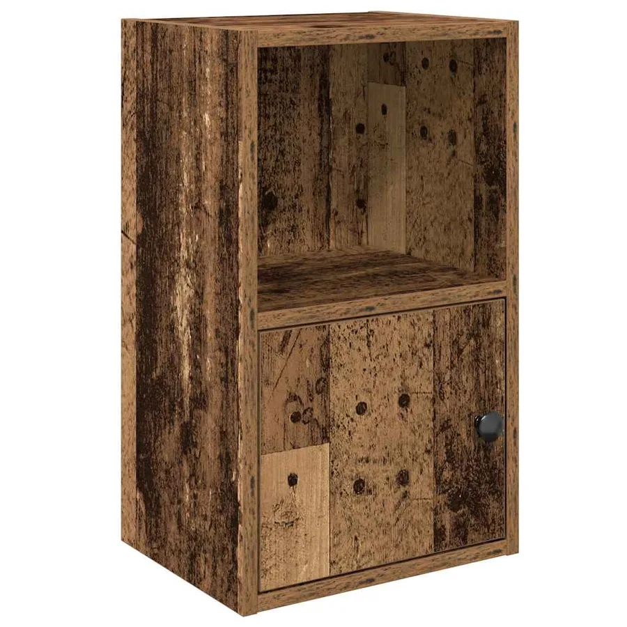 Bibliothèque vieux bois 31x24x52 cm bois d'ingénierie - 2