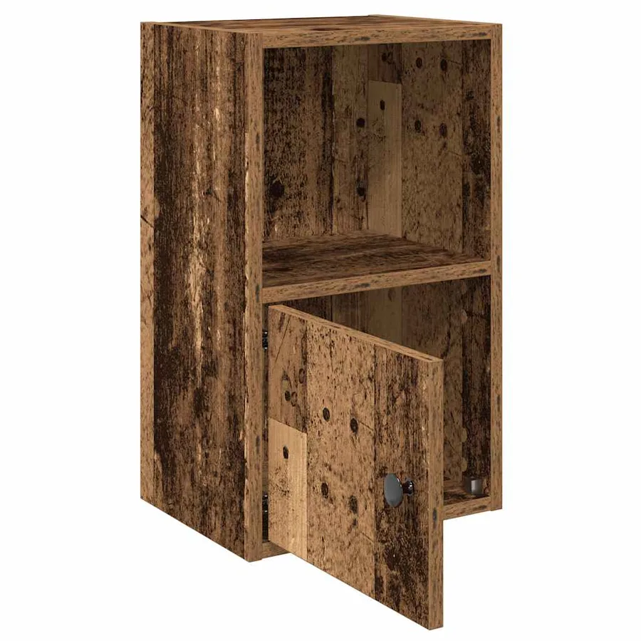 Bibliothèque vieux bois 31x24x52 cm bois d'ingénierie - 4