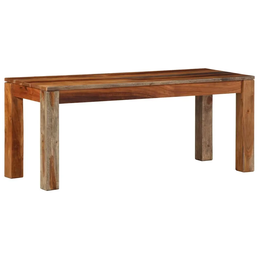 Banc 110 cm bois massif d'acacia - 10