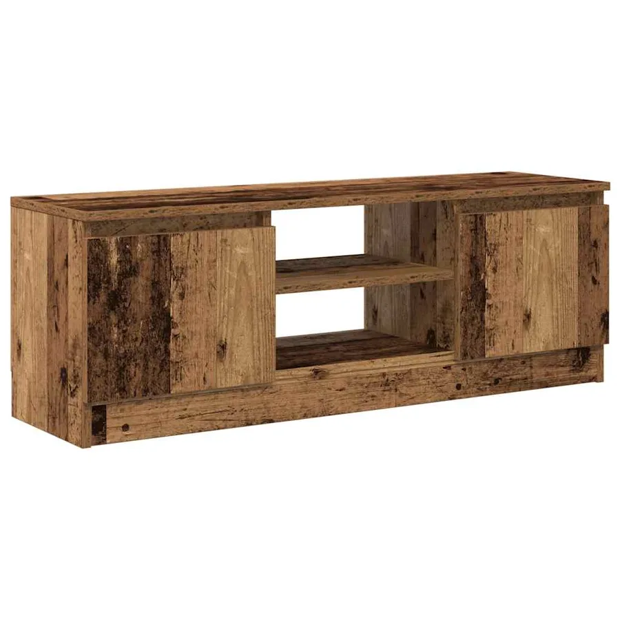 Meuble TV vieux bois 102x30x36 cm bois d'ingénierie - 2