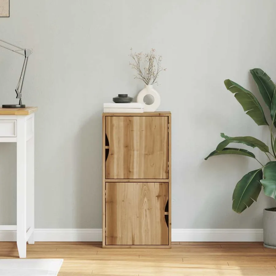 Armoire latérale ODDA 40x24x79 cm bois massif pin - 3