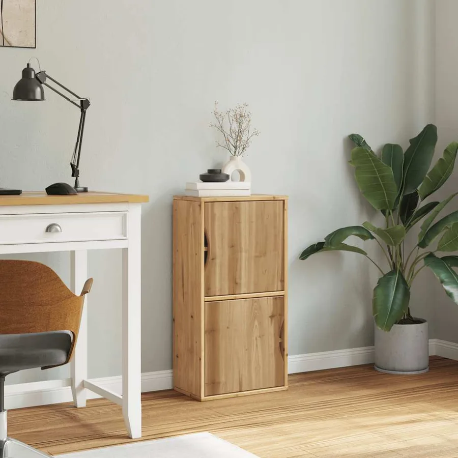 Armoire latérale ODDA 40x24x79 cm bois massif pin - 4