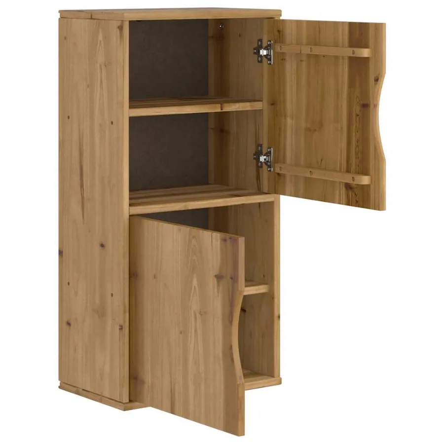Armoire latérale ODDA 40x24x79 cm bois massif pin - 6