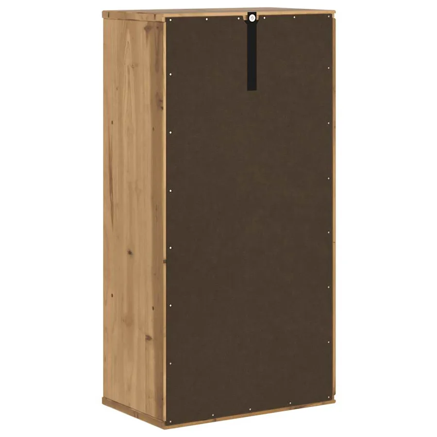 Armoire latérale ODDA 40x24x79 cm bois massif pin - 8