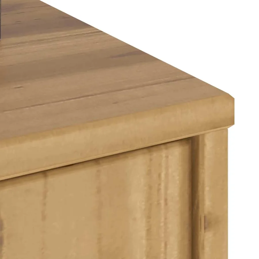 Armoire latérale ODDA 40x24x79 cm bois massif pin - 9