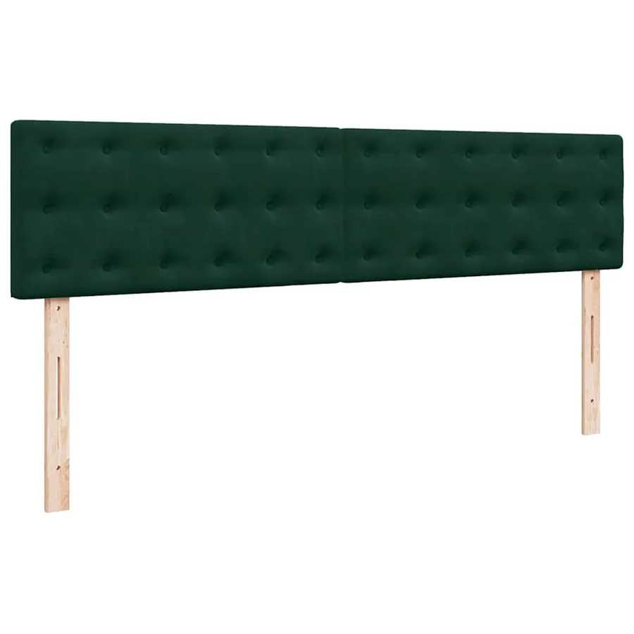 Cadre de lit ottoman avec matelas vert foncé 180x200cm velours - 9